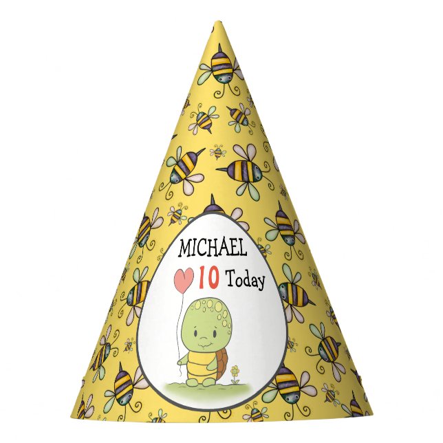 Chapéu De Festa Tortoise Birthday (Frente)