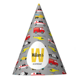 Chapéu De Festa Transporte Personalizado De Veículos De Emergência