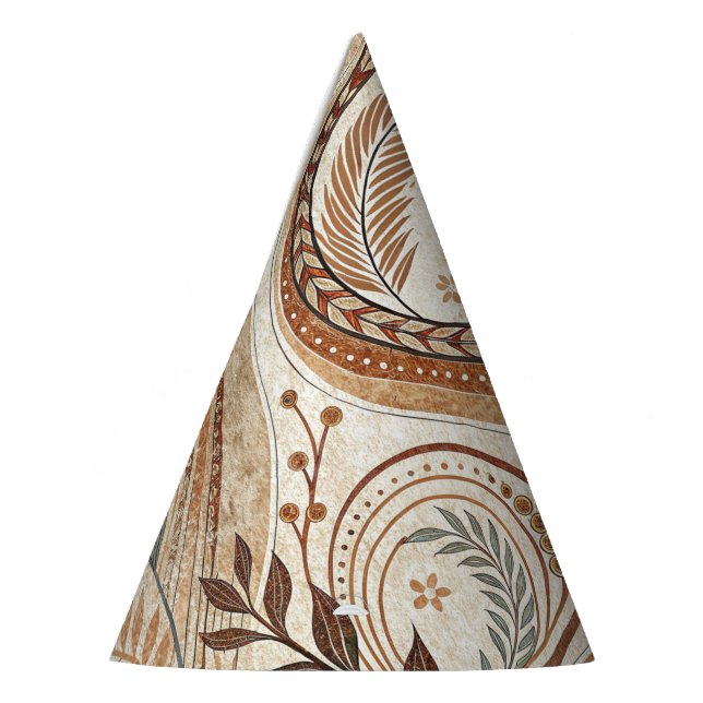 Chapéu De Festa Trendy Boho Pattern Paper Party Hat (Esquerda)