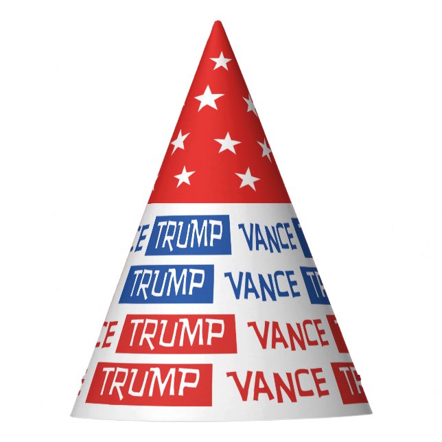 Chapéu De Festa Trump Vance Election 2024 Paper Party Hats (Frente)