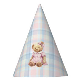 Chapéu De Festa Twins Beary First Birthday Girl