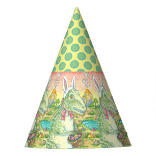 Chapéu De Festa TYRANNOSAURUS T-REX EASTER BUNNY PARTITY HAT Dino
