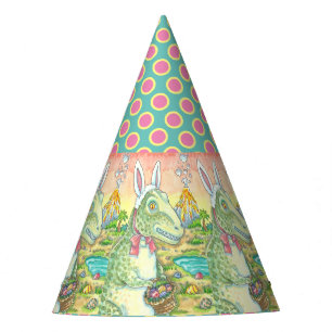 Chapéu De Festa TYRANNOSAURUS T-REX EASTER BUNNY PARTITY HAT Dino