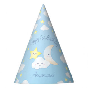 Chapéu De Festa Über dem Mond und den Sternen Geburtstagsparty