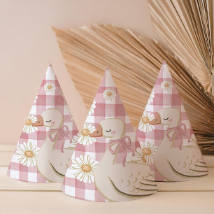 Chapéu De Festa Um Bobo de Cottagecore Rosa Gado