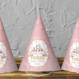 Chapéu De Festa Um coelho está virando três aniversário de 3 anos