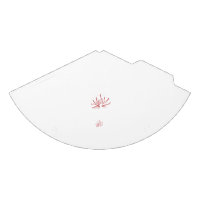 Um design floral vermelho e preto vibrante com