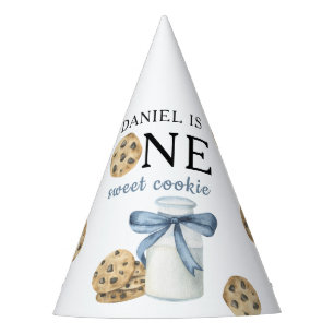 Chapéu De Festa Um Doce Biscoito e Leite Primeiro Aniversário