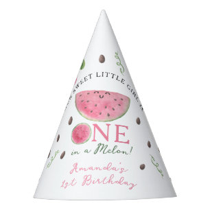 Chapéu De Festa Um em um primeiro aniversario Melon Cute Watermelo