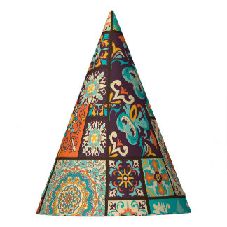 Chapéu De Festa Um padrão de azulejo islâmico e árabe.