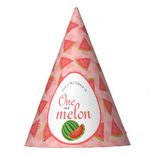 Chapéu De Festa Uma Em Uma Melancia De primeiro aniversario De Mel