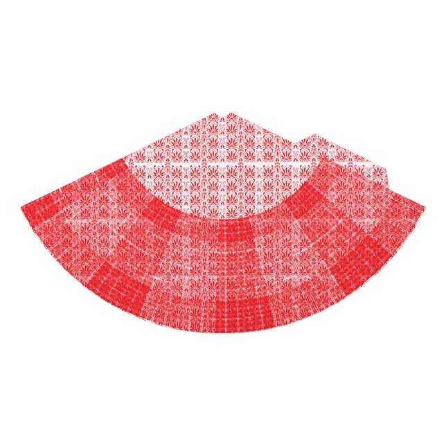 Chapéu De Festa Uma rosa vermelha vibrante com colírios suavemente (Frente)