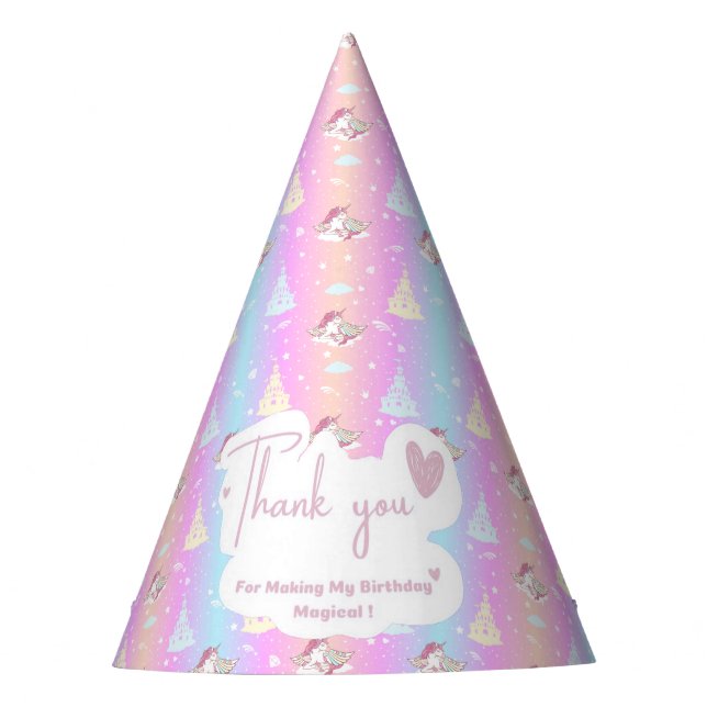 Chapéu De Festa Unicorn Party Hat (Frente)