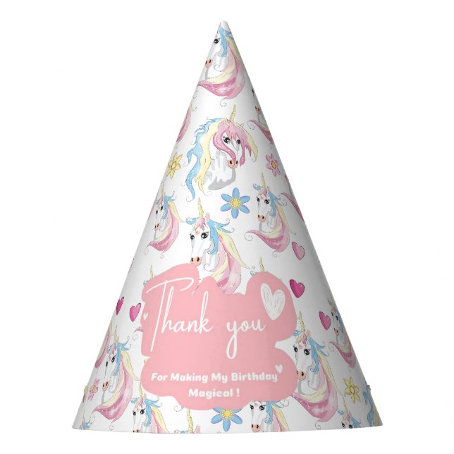 Chapéu De Festa Unicorn Party Hat (Frente)