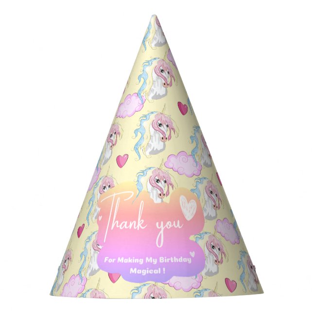 Chapéu De Festa Unicorn Party Hat (Frente)