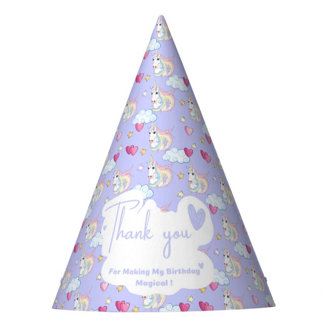 Chapéu De Festa Unicorn Party Hat (Frente)