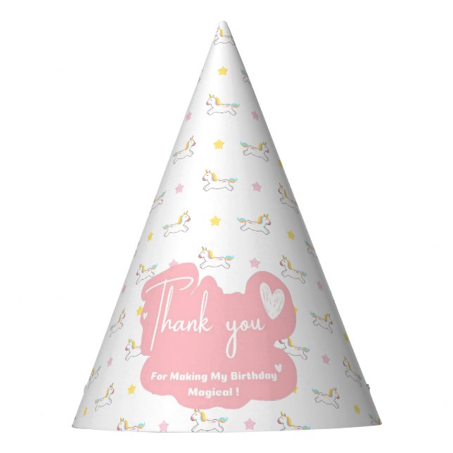 Chapéu De Festa Unicorn Party Hat (Frente)