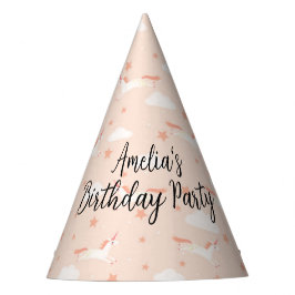 Chapéu De Festa Unicórnio e Estrelas