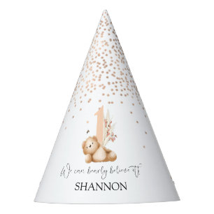 Chapéu De Festa Urso e Abelha Primeiro Aniversário