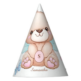 Chapéu De Festa Urso e Borboletas do Partido Personalizado