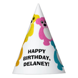 Chapéu De Festa Ursos de Teddy no Aniversário de criança das Cores