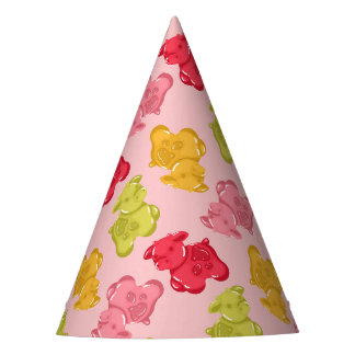 Chapéu De Festa Vaca Gummy Fruta Tropical Rosa