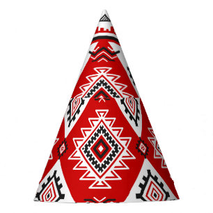Chapéu De Festa Vermelho branco preto étnico, motivos ucranianos.