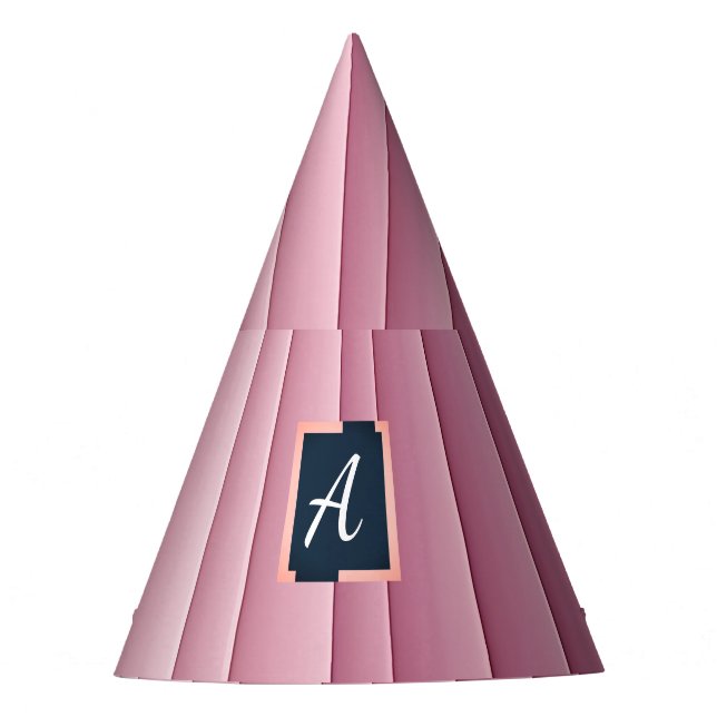 Chapéu de Festa Vertical com Monograma Personaliza (Frente)