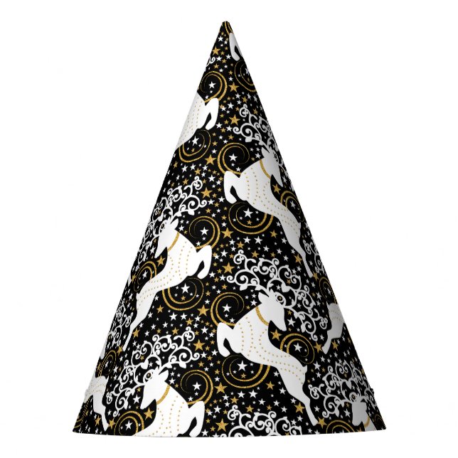 Chapéu De Festa Vestido Floral Ouro (Frente)