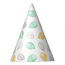 Vibrant 3D Balloons Party Hat