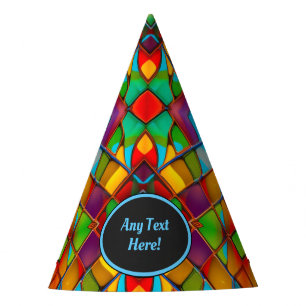 Chapéu De Festa Vidro Colorido: Estilo de Janela Armazenado Vibran