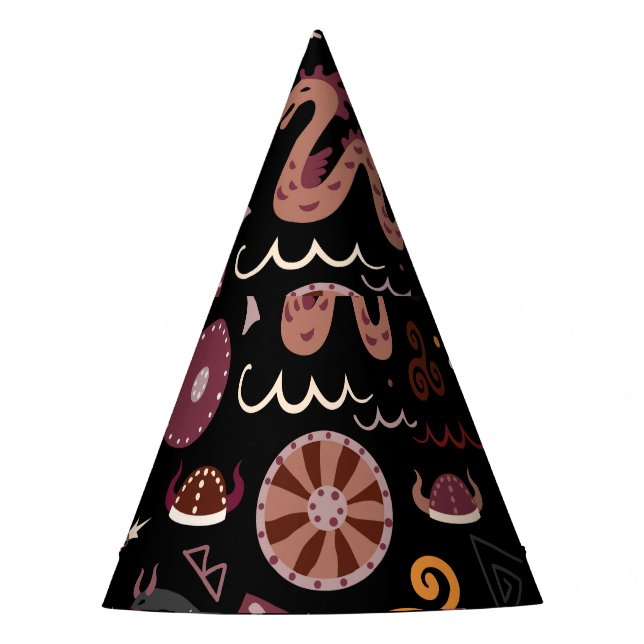 Chapéu De Festa Viking: Perfeito, Design gráfico. (Frente)