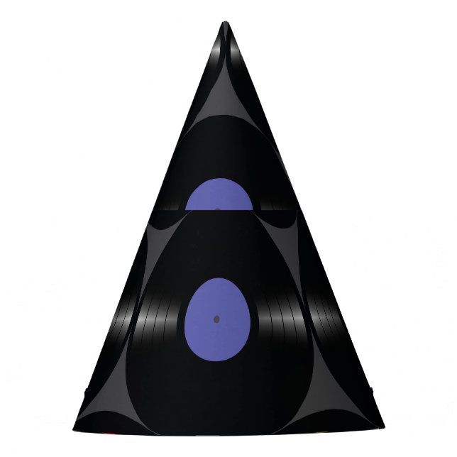 Chapéu De Festa Vinil Geométrico: Fundo Simples Sem Olhos. (Frente)