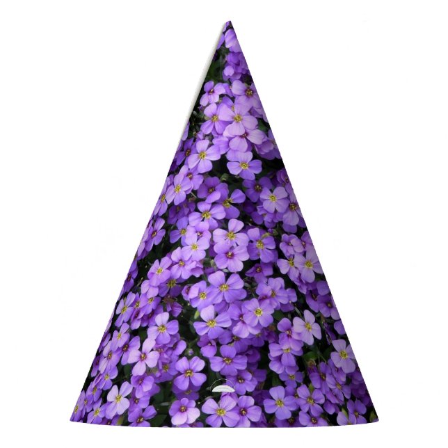 Chapéu De Festa Violet Flowers Paper Party Hat Violets (Esquerda)