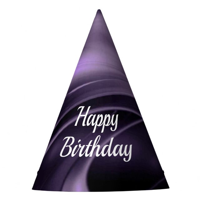 Chapéu De Festa Violet Heaven Birthday (Frente)