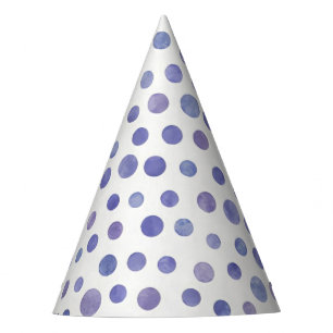 Chapéu De Festa Violet Water Dots Party Hat