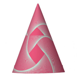 Chapéu De Festa Vórtex quadrado delineado, rosa-veludo.