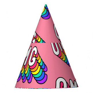Chapéu De Festa Wallpaper de Comic Pink do Quirky OMG
