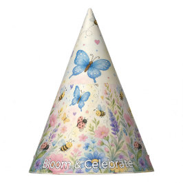 Chapéu De Festa Whimsical Garden Cute Butterfly Bee Ladybug Party