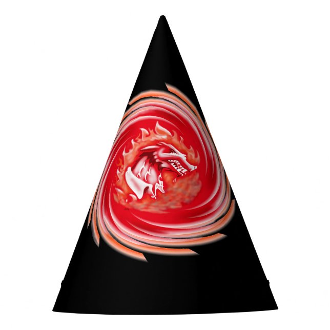 Chapéu De Festa Wild Wolf Whirling Black Party Hats (Frente)