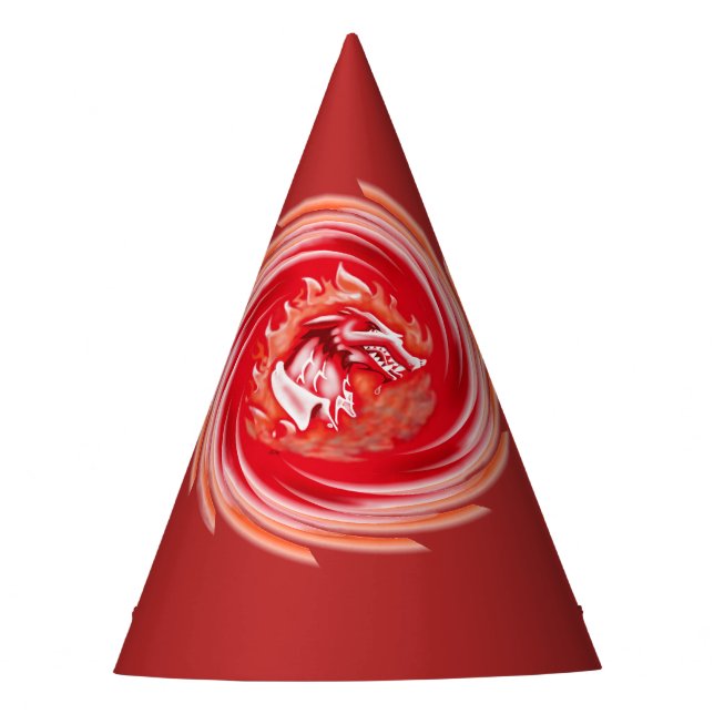 Chapéu De Festa Wild Wolf Whirling Red Party Hats (Frente)