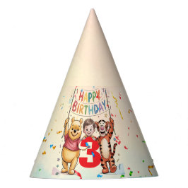 Chapéu De Festa Winnie the Pooh | Happy Birthday