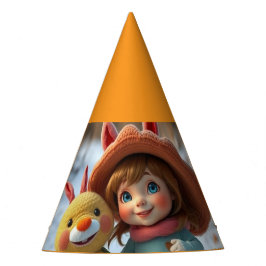 Chapéu De Festa „Winterfreunde – Magische Freundschaft im Schnee“