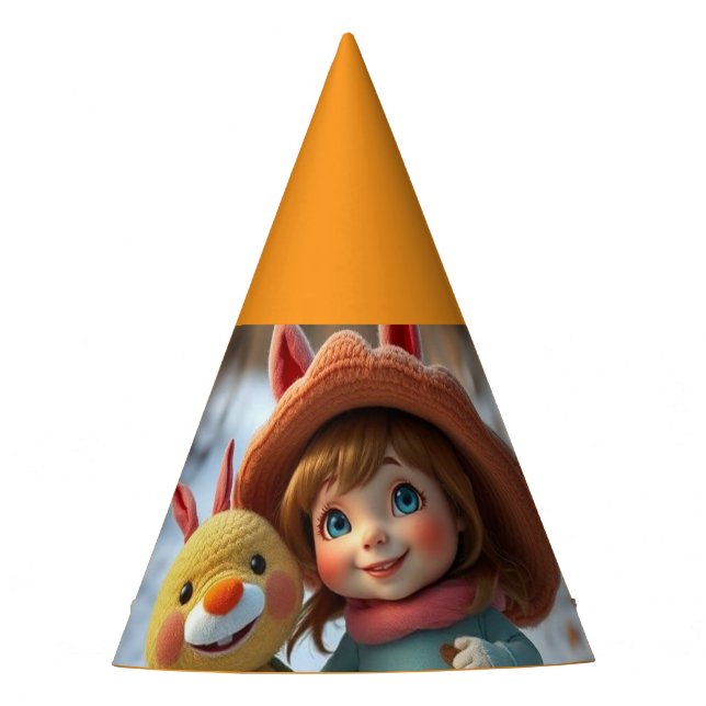 Chapéu De Festa „Winterfreunde – Magische Freundschaft im Schnee“ (Frente)