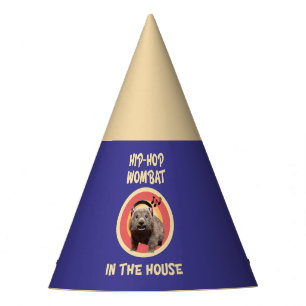 Chapéu De Festa Wombat engraçado de Hip-hop em casa