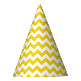 Chapéu De Festa Zigzag Amarelo, Chevron Amarelo, Padrão Geométrico