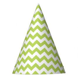 Chapéu De Festa Zigzag Verde, Chevron Verde, Padrão Geométrico