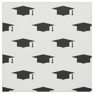 Chapéu de graduação com tecido têxtil em forma