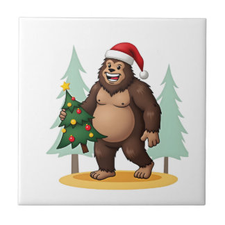 Chapéu de Papai Noel da Árvore de Natal Bigfoot (5