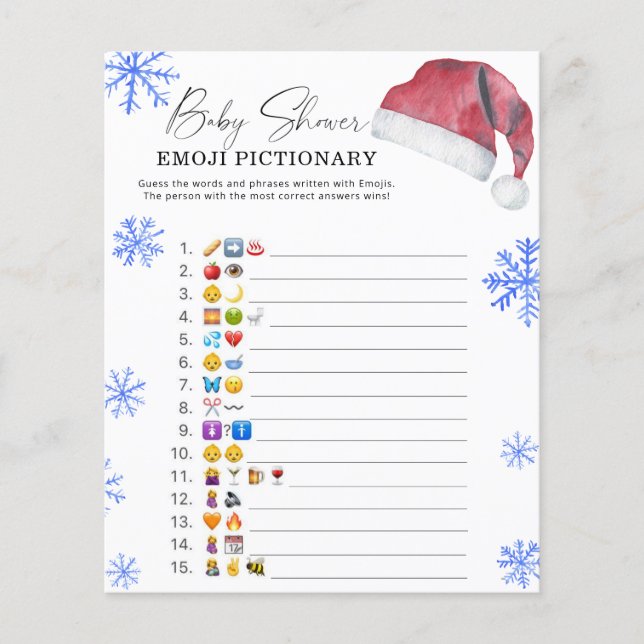 Chapéu de Papai Noel - jogo de emoji (Frente)